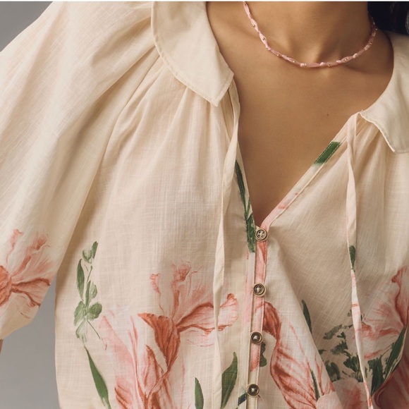 NWT ANTHROPOLOGIE PEASANT BLOUSE - Picture 3 of 3